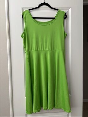 Sleeveless Lime Green A-Line Women’s Dress size 2XL